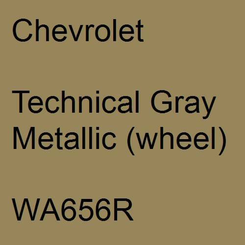 Chevrolet, Technical Gray Metallic (wheel), WA656R.
